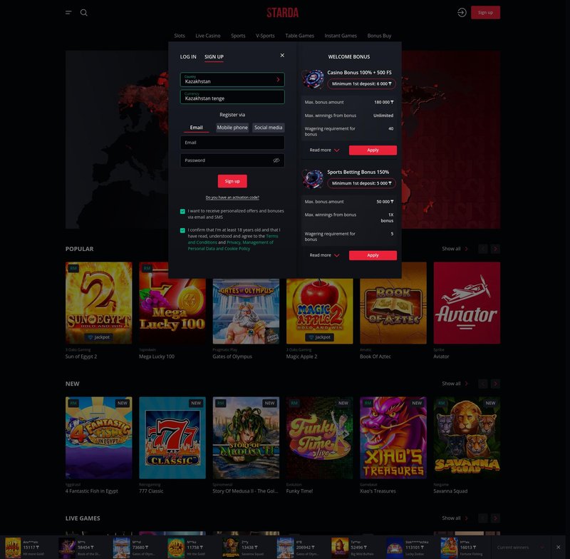 Starda casino - Erlebe das ultimative Casino-Erlebnis mit Starda Casino in Deutschland